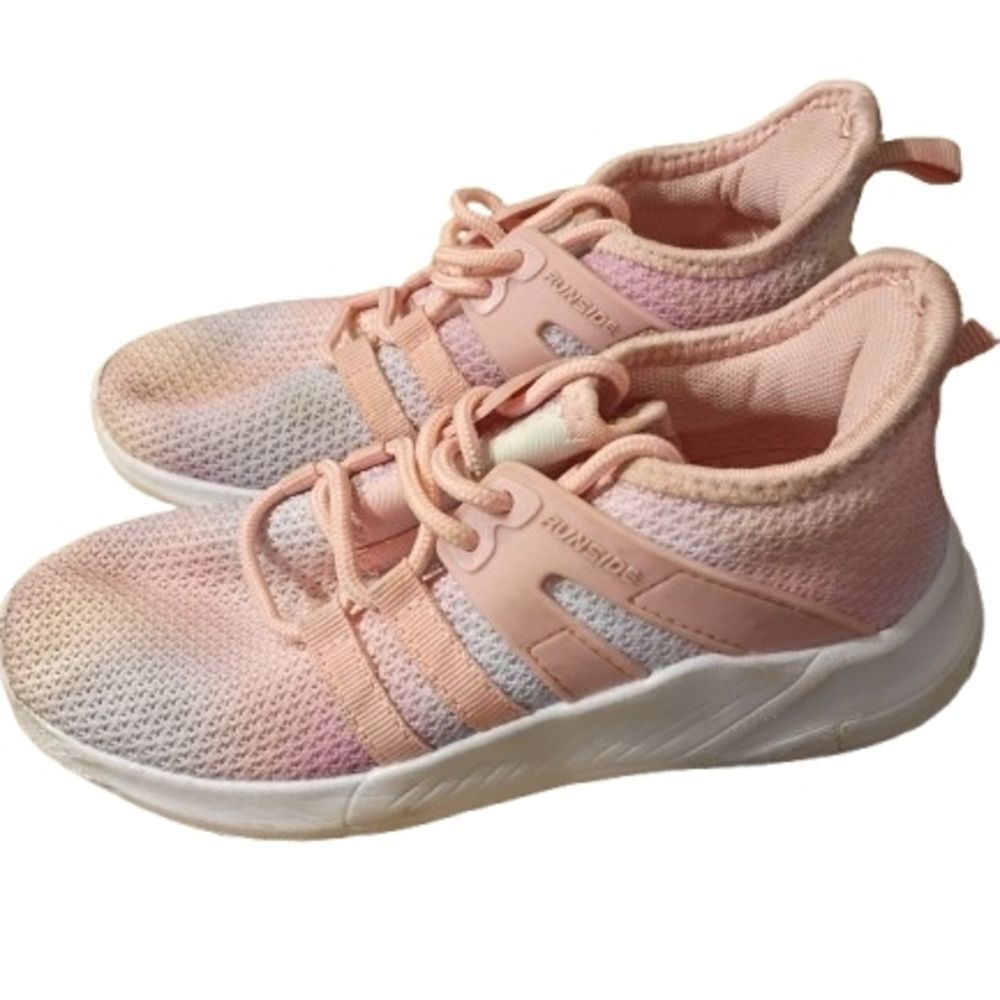 Kids Lightweight Pink Gradient Knit Sneakers